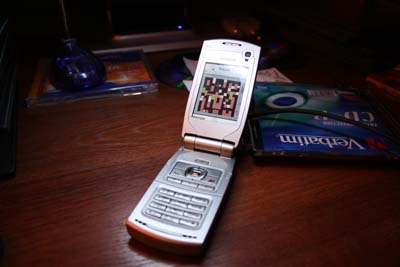Танчики Battle City  на экране Nokia N71